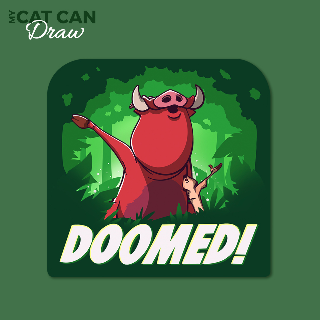 Timon & Pumba Doomed Sticker