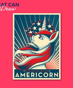 Proud To Be An Americorn Sticker