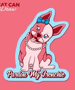 Pardon My Frenchie Sticker