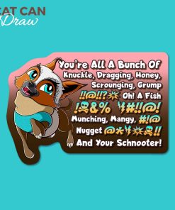 Perrito Swearing Sticker