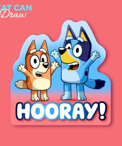 Bluey Hooray Sticker