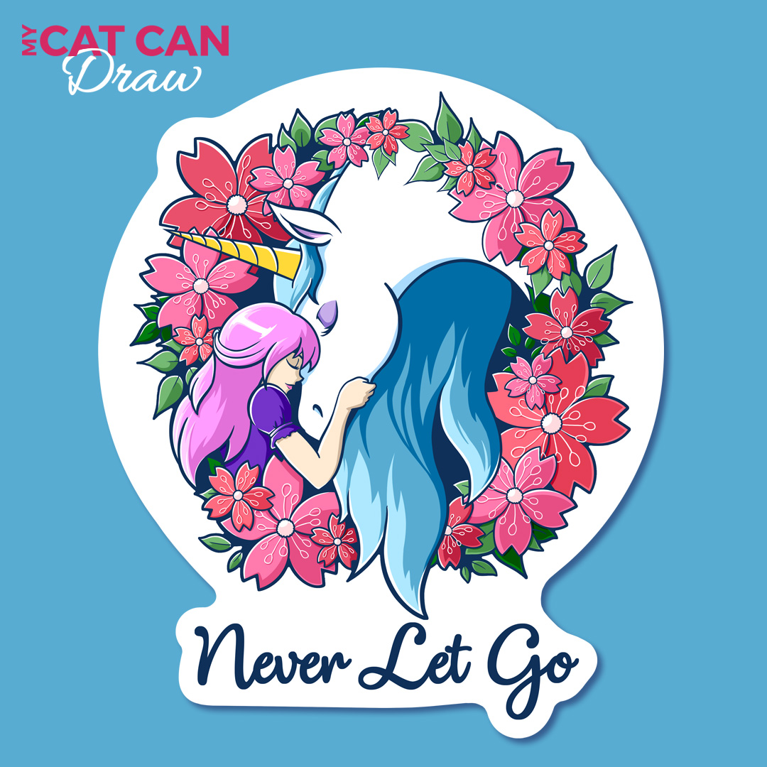 Never Let Go Sticker